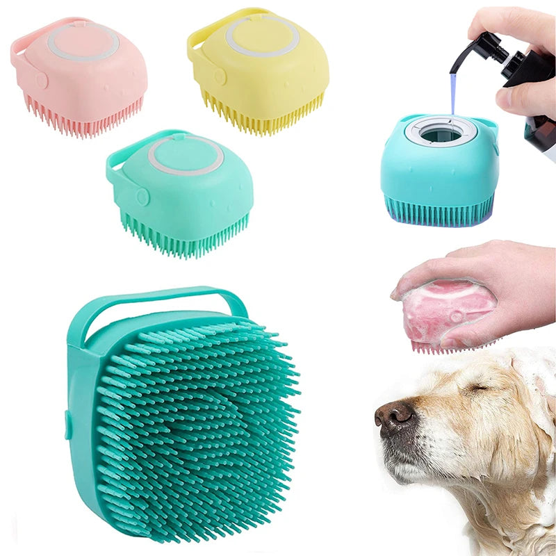 Pawzome Pet Shampoo Brush